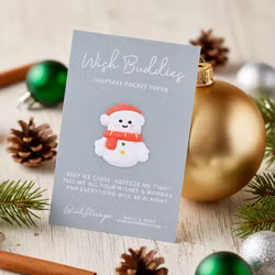 Wishstring Wishing Buddies Pockethug - Snømann