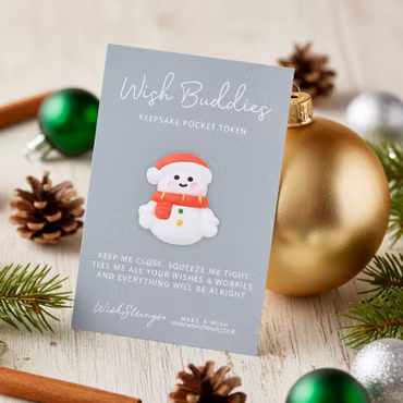 Wishstring Wishing Buddies Pockethug - Snømann