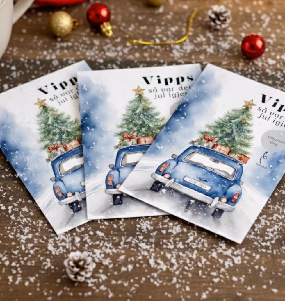 3pk Vipps Julekort