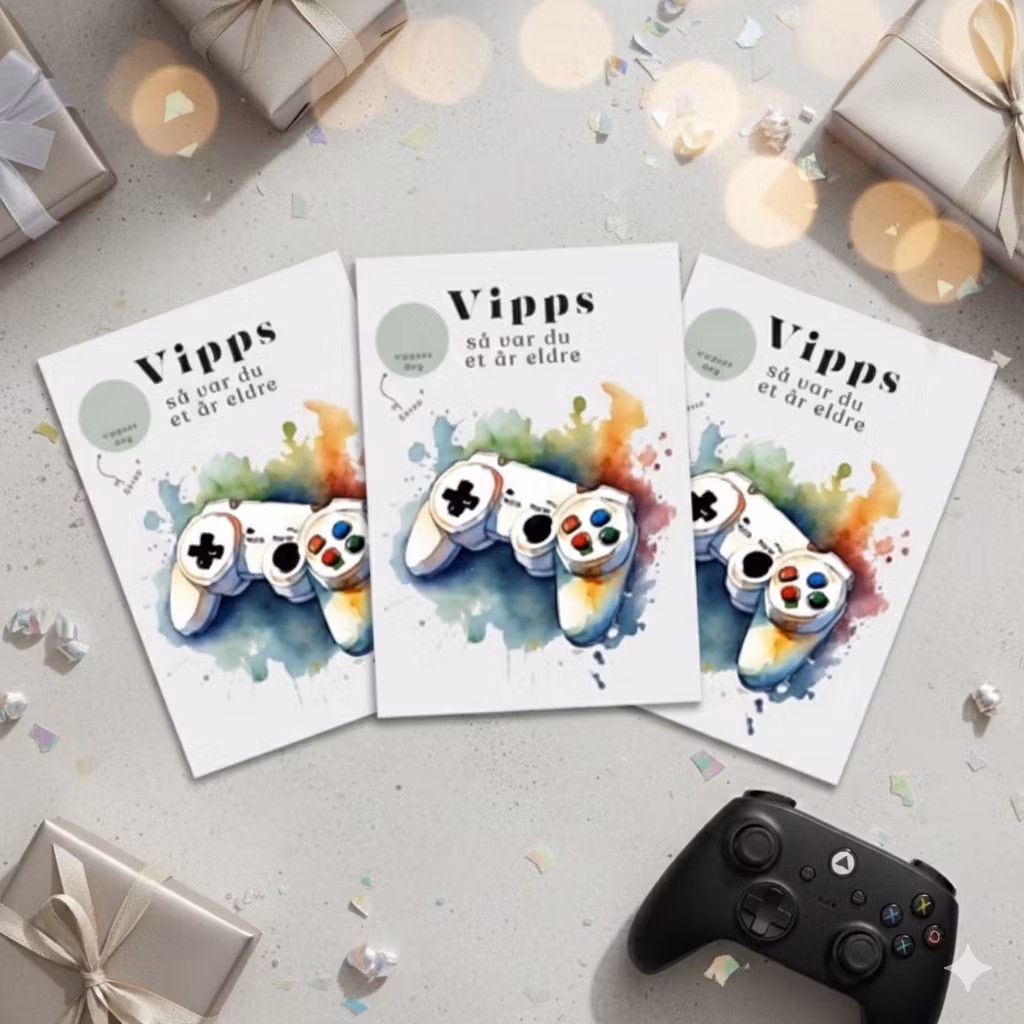 3pk Vipps Skrapekort - Gaming