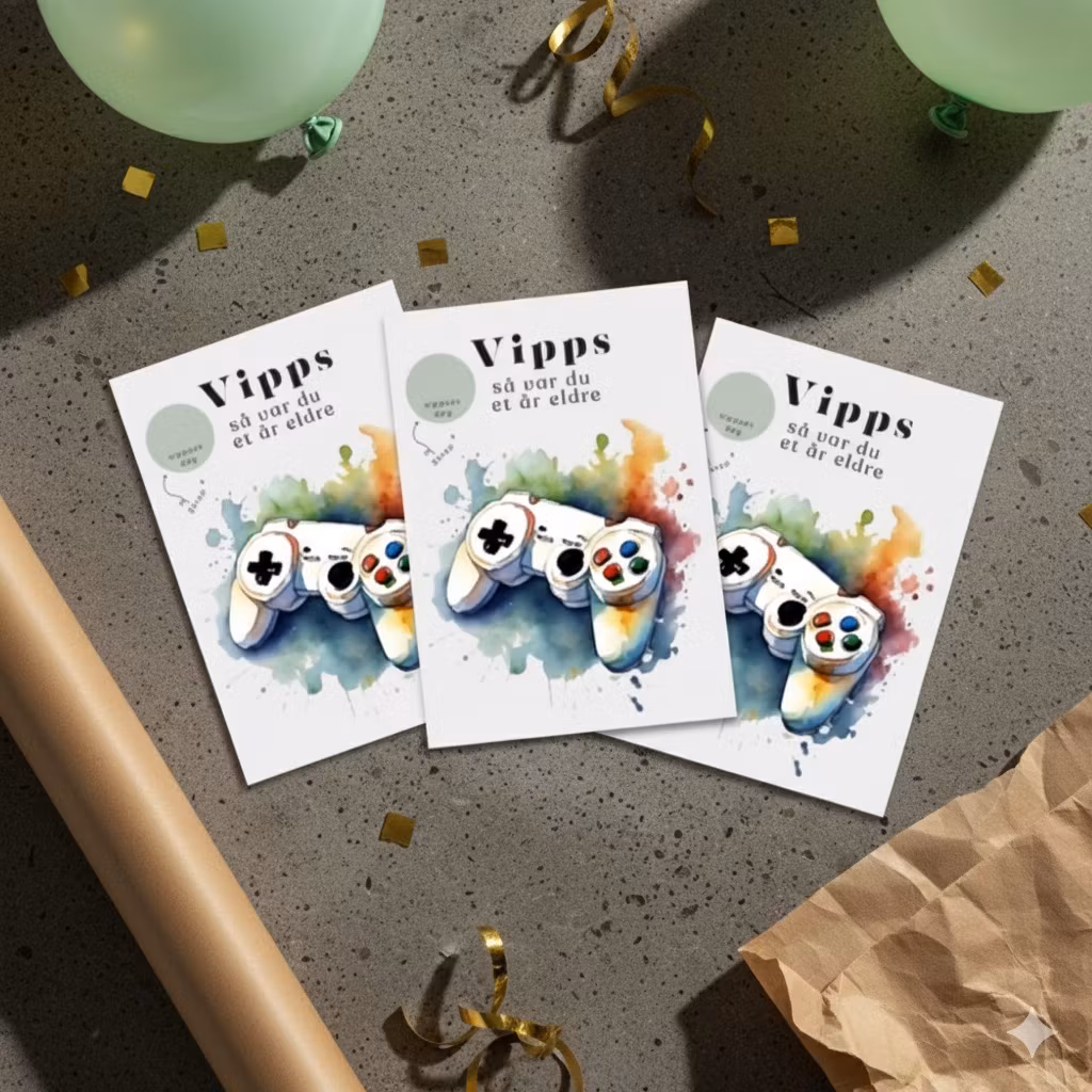 3pk Vipps Skrapekort - Gaming