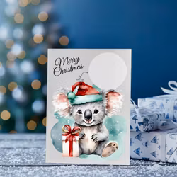 Jul Skrapekort - Koala
