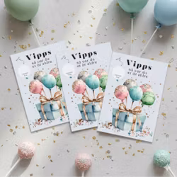 3pk Vipps Skrapekort - Cakepops
