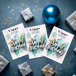 3pk Vipps Skrapekort - Happy Birthday