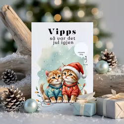 Vipps Julekort - Julekatter