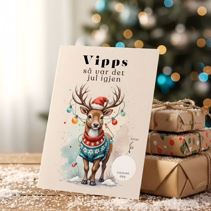 Vipps Julekort - Reindeer