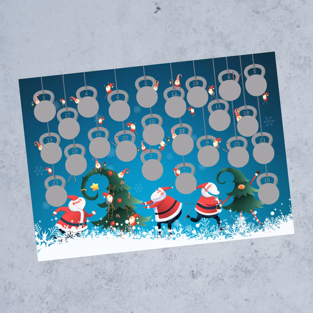 Scratch-off Fitness Julekalender