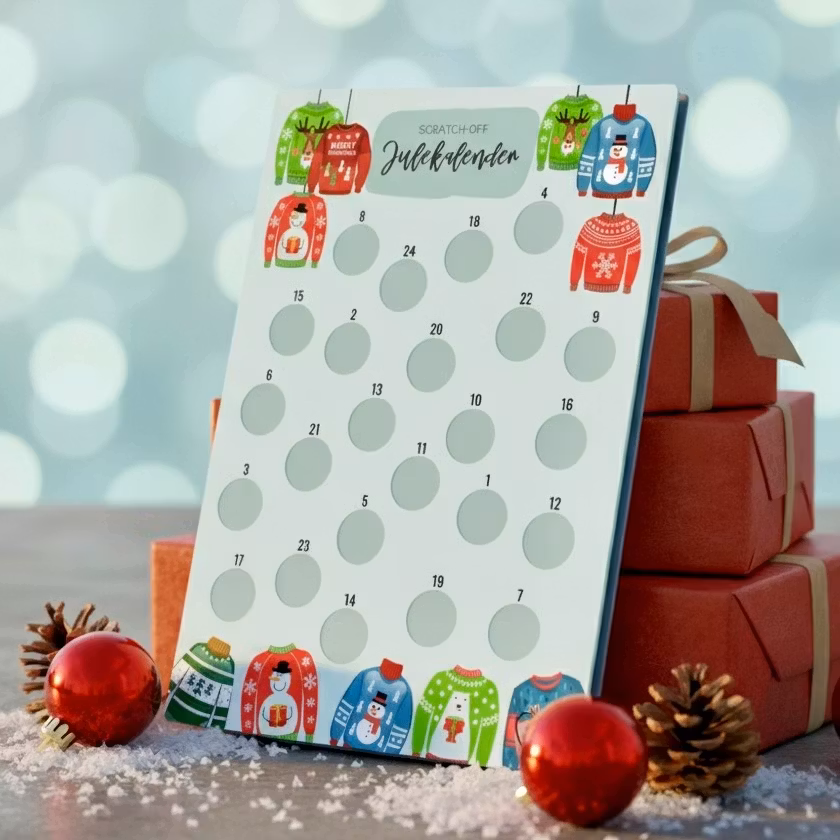 Scratch-off Julekalender - Julegenser