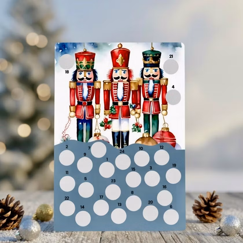 Scratch-off Julekalender - Nøtteknekker