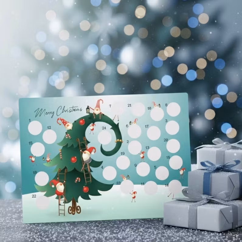 Scratch-off Julekalender - Juletre
