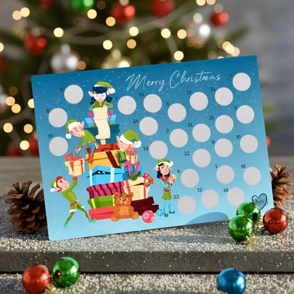 Scratch-off Julekalender - Julefest