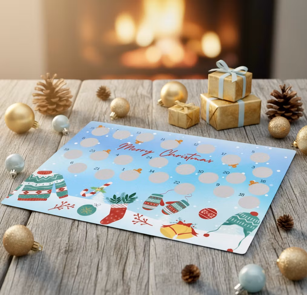 Scratch-off  Julekalender - Familiens Treningskalender