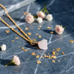Lenny&Eva  - Bella Necklace-Rose Quartz