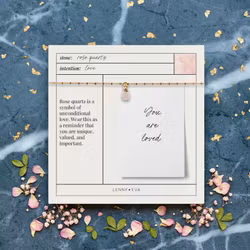 Lenny&Eva  - Bella Necklace-Rose Quartz