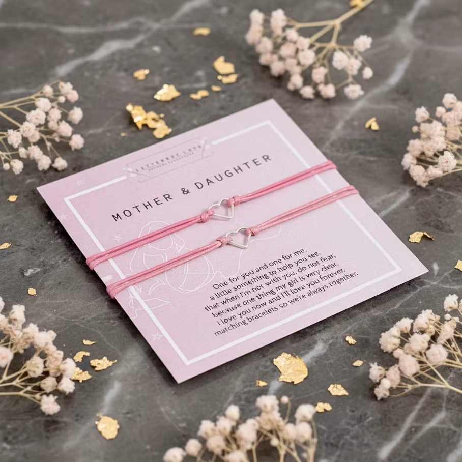 Letterbox Love - Mother & Daughter Wish Bracelet