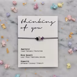 Molly & Izzie - Crystal Bracelet - Thinking of You