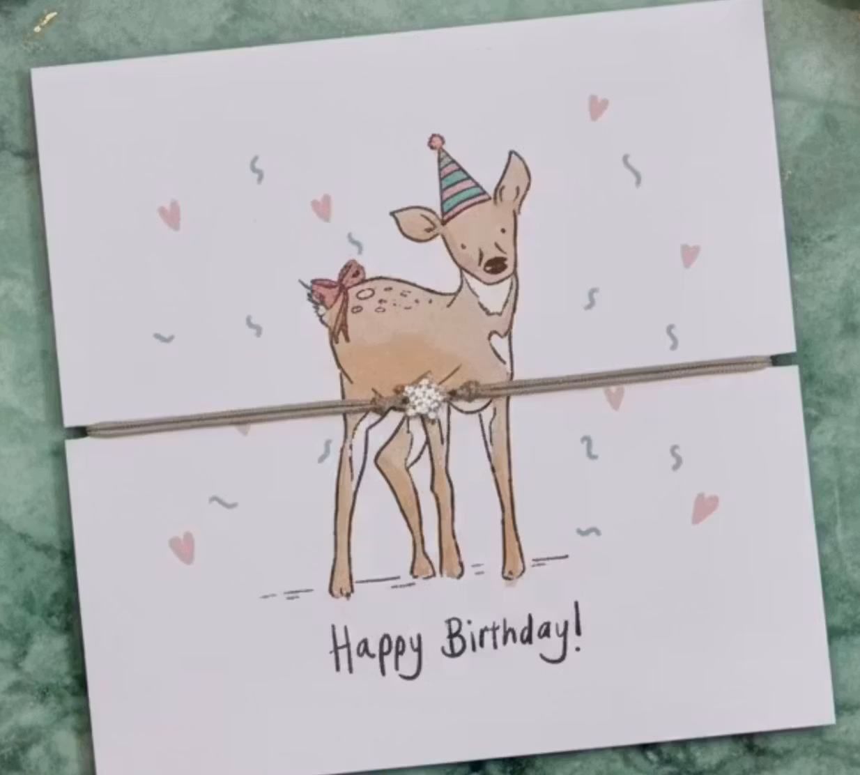 Letterbox Love - Wish Bracelet - Birthday Baby Dear