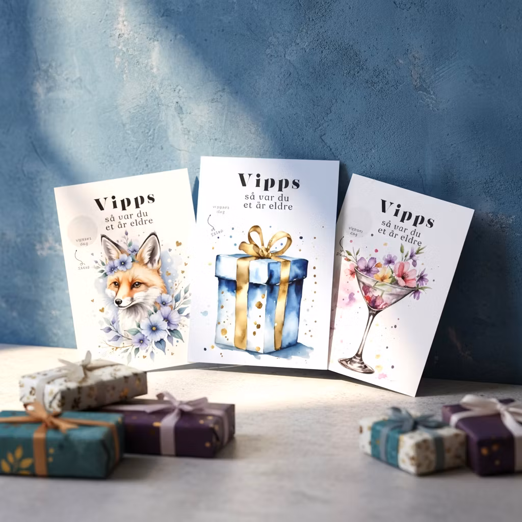 Vipps Bursdagskort - Fox