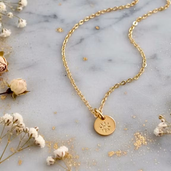 Gigis Petals - "You are my Sunshine" Gullkjede