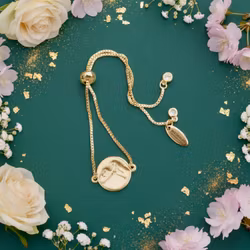 Mesa Blue - Stamped Mountain Coin Adjustable Bracelet