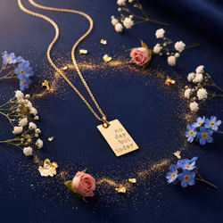 One Life Jewellery . "No day but today" Gold Necklace