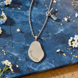 Wanderlust + Co - Breathe Silver Mantra Necklace