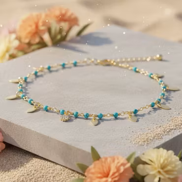 Une a Une - Indian Lagoon Tassel Bracelet