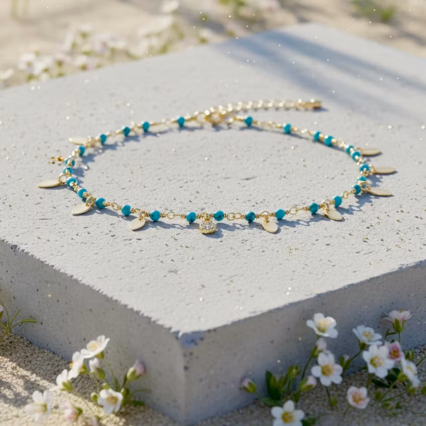 Une a Une - Indian Lagoon Tassel Bracelet