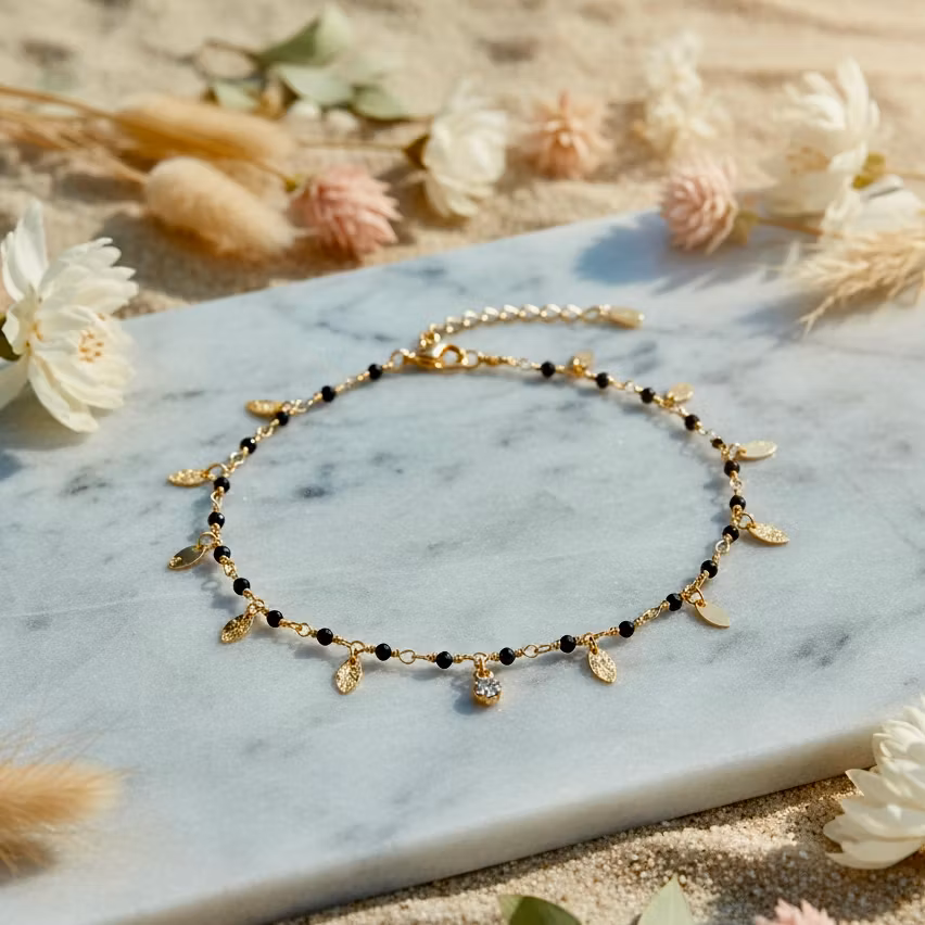 Une a Une - Bracelet Charm Indian black