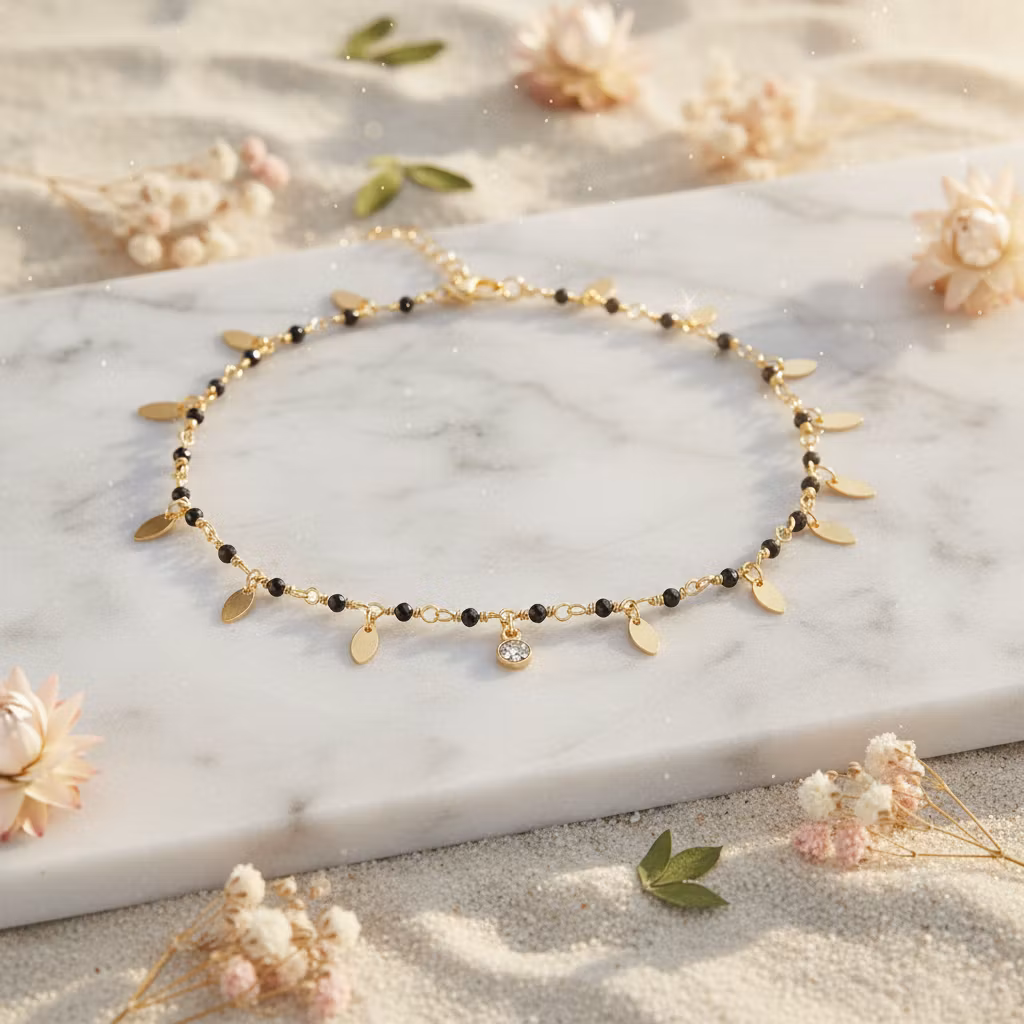 Une a Une - Bracelet Charm Indian black