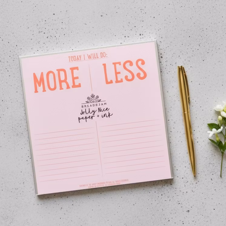 Bread & Jam - Today I Will Do More Or Less Notepad