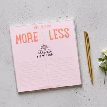 Bread & Jam - Today I Will Do More Or Less Notepad