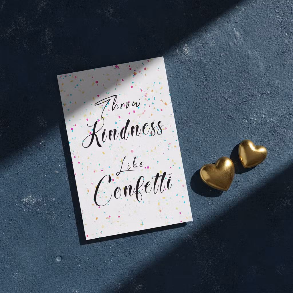 10pk "Throw kindness" kort