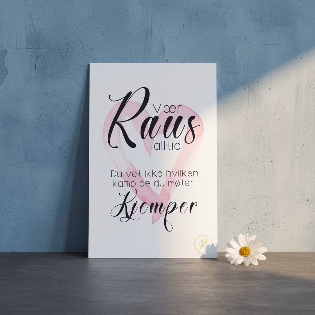 10pk "Vær Raus" kort
