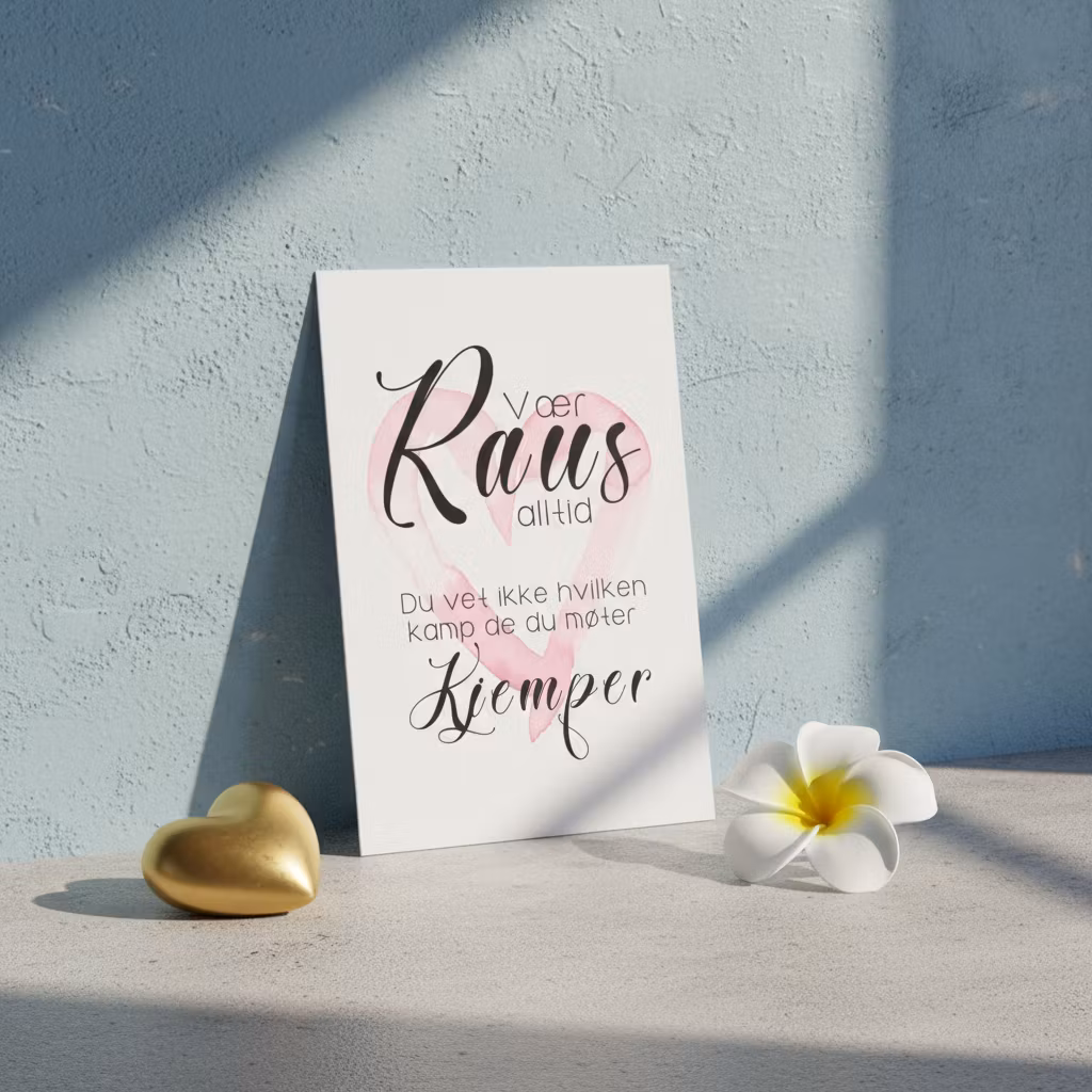 10pk "Vær Raus" kort