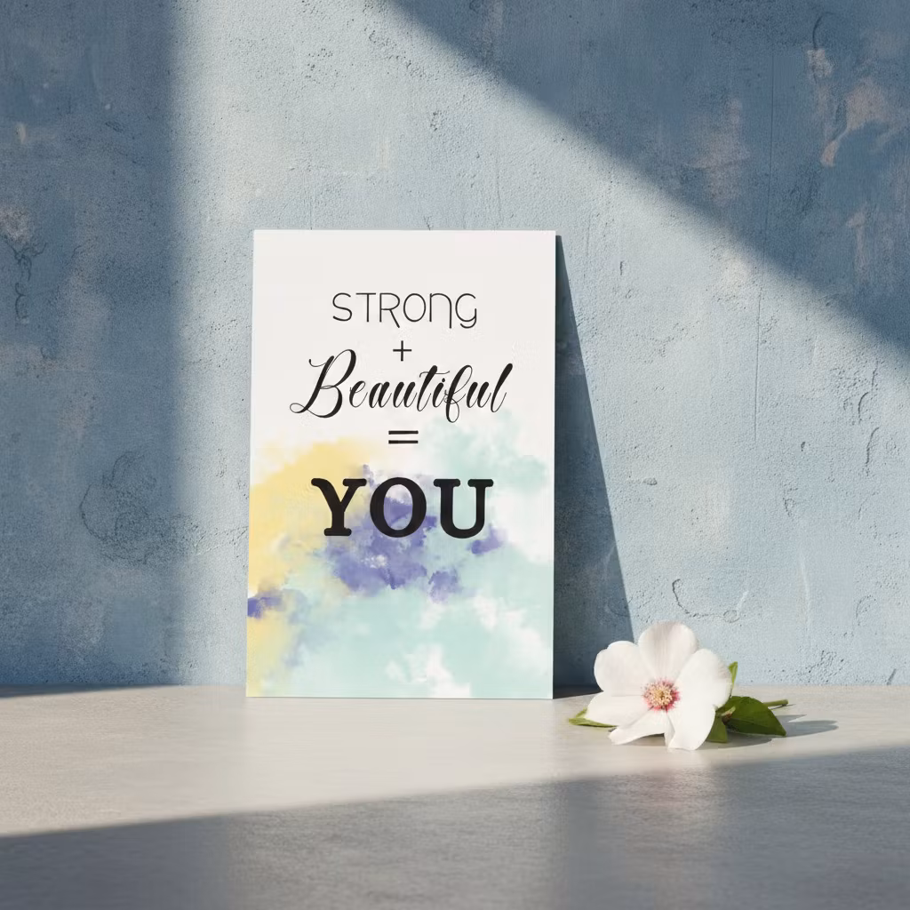 10pk "Because of you" kort