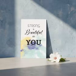 10pk "Strong+ Beautiful" kort