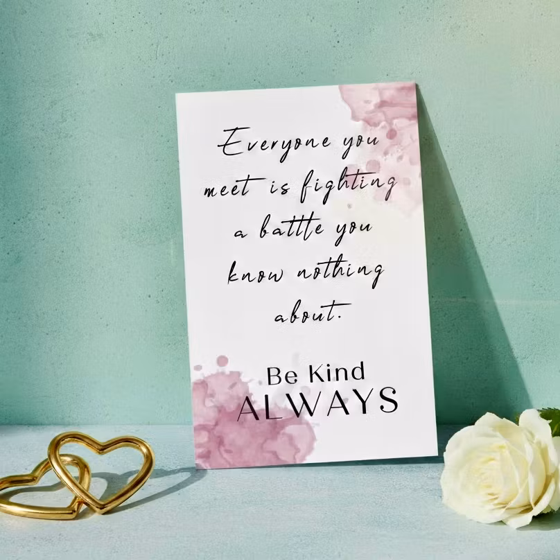 10pk "Be kind - ALWAYS" kort