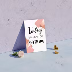 10pk "Today you can do anything" kort