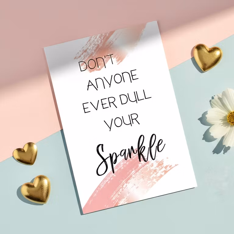 10pk "Sparkle" kort