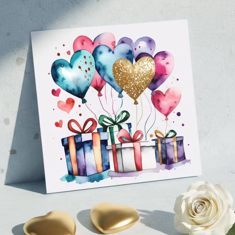 Raus Hverdag - Bursdagskort 15x15cm