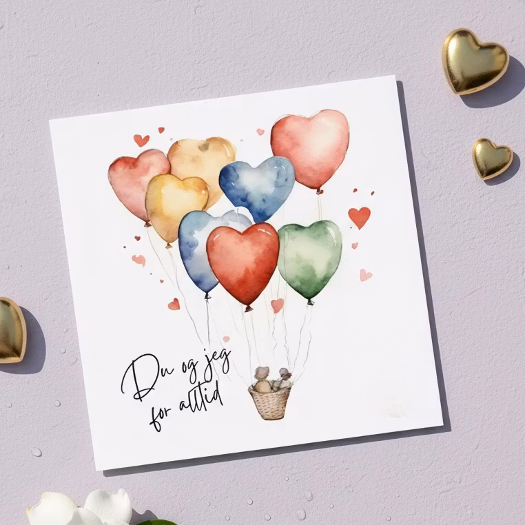 Kort - Du og jeg for alltid