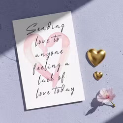 10pk "Sending love" kort