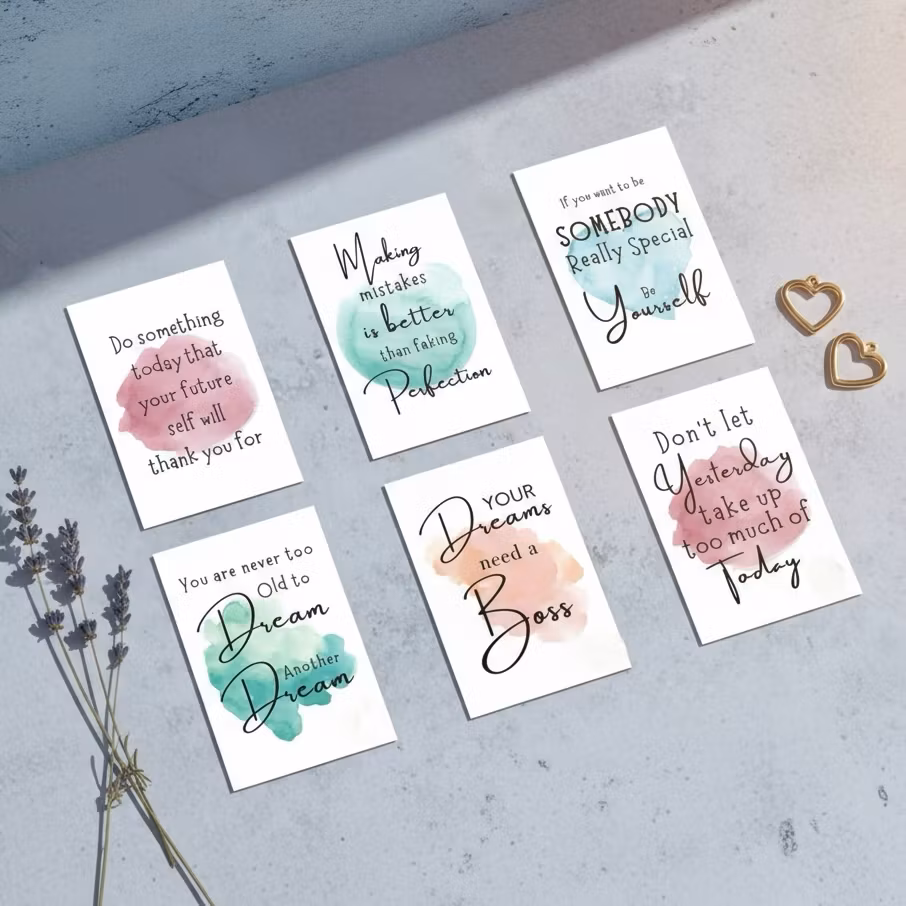 9pk Positive Cards