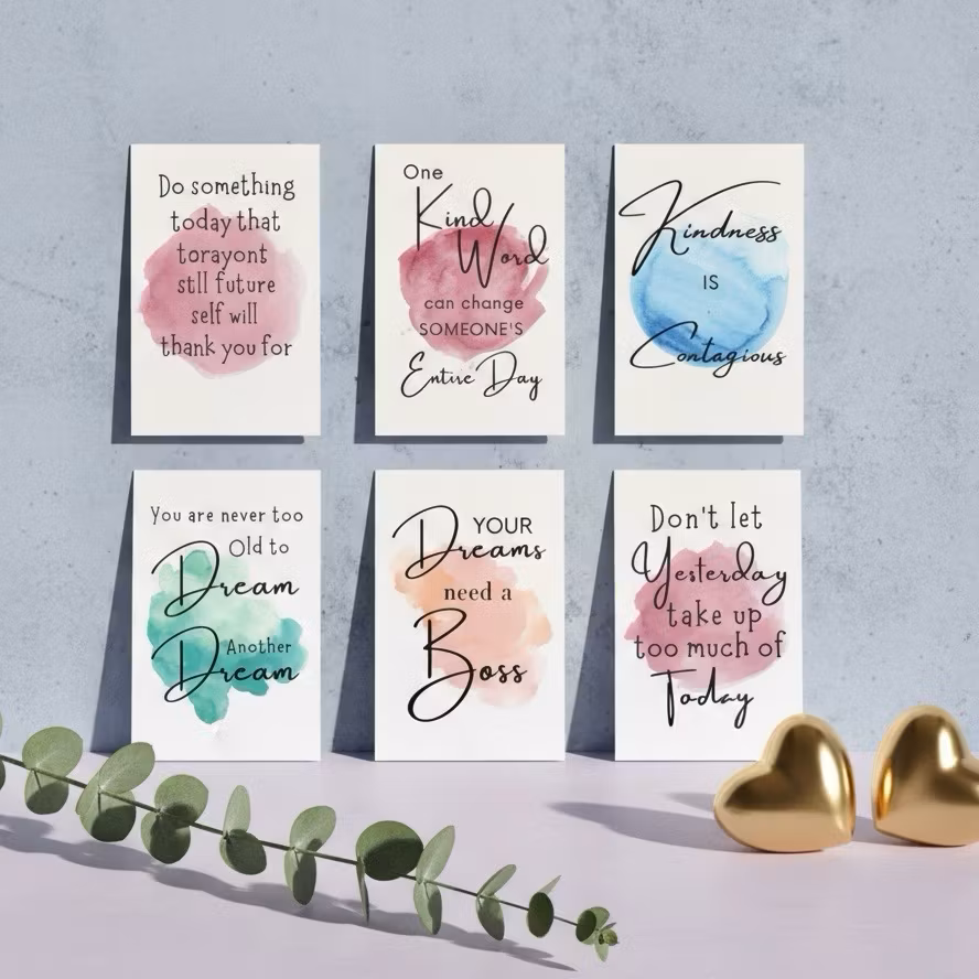 9pk Positive Cards