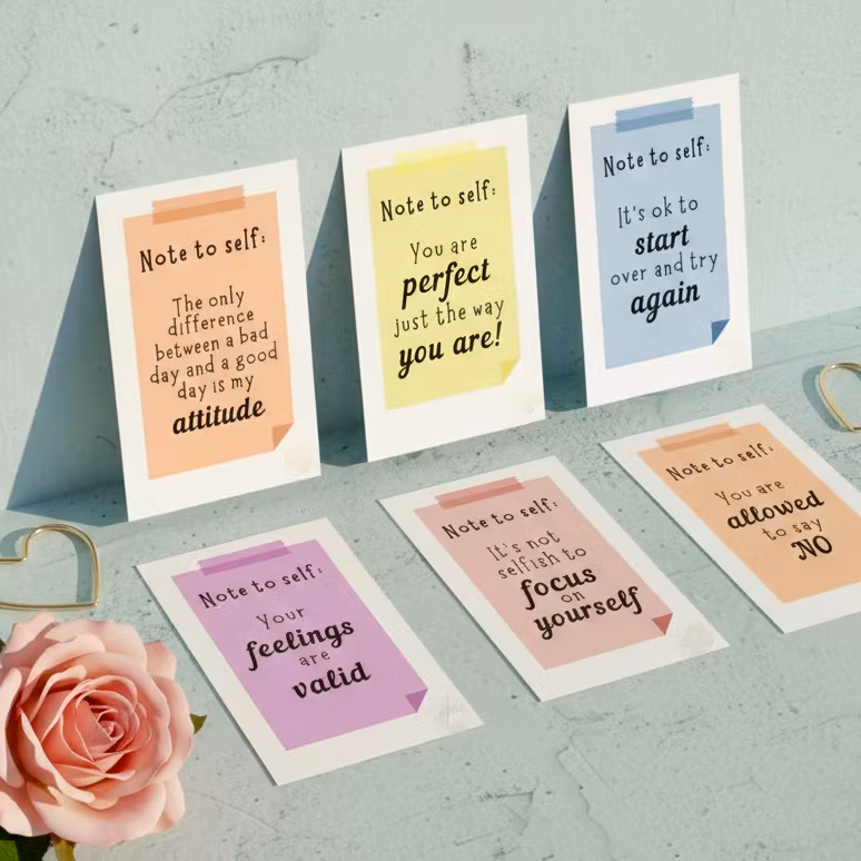 9pk Raus Hverdag kort - Note to Self
