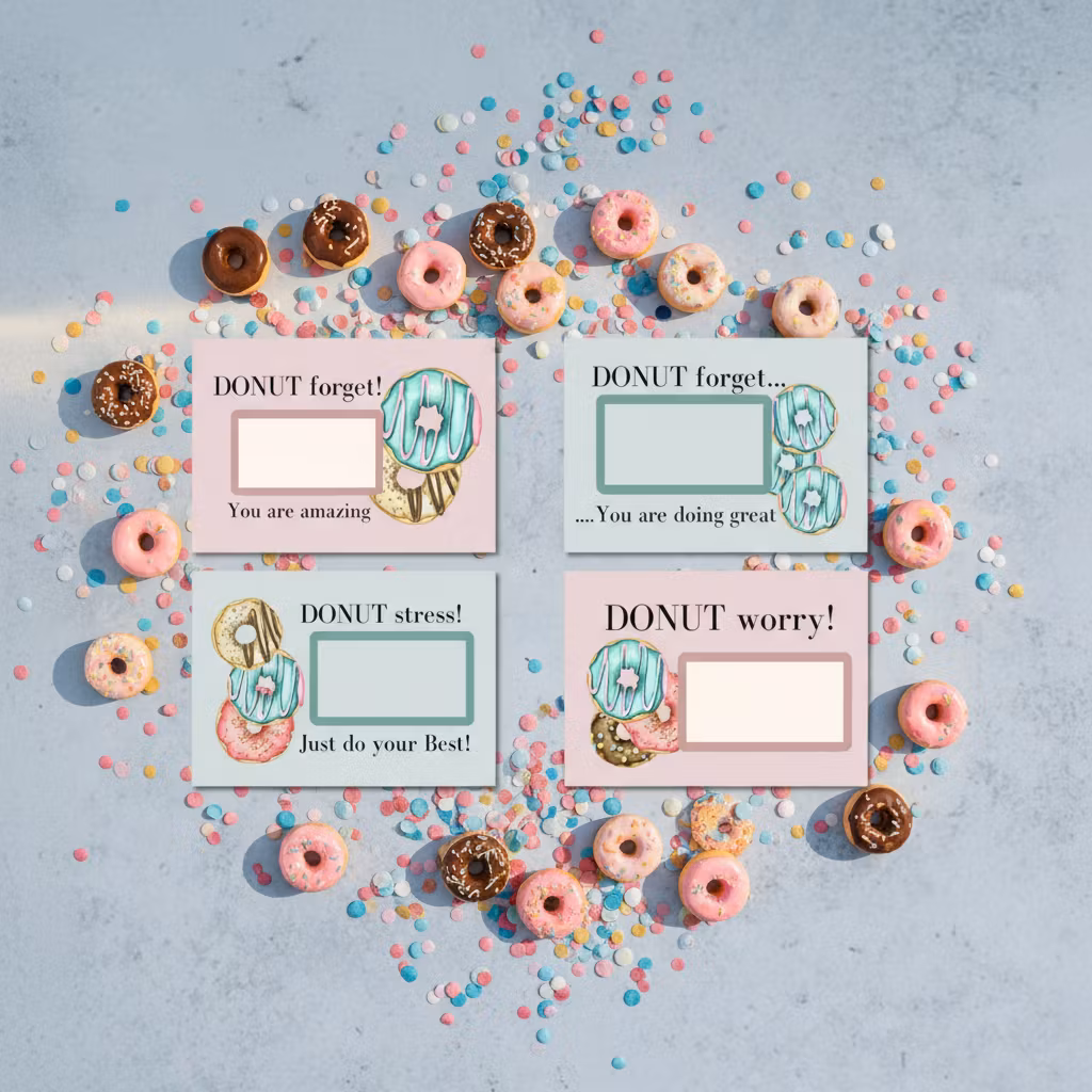 9pk Donut Skrapekort