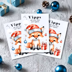 3pk Vipps Skrapekort - Julerev