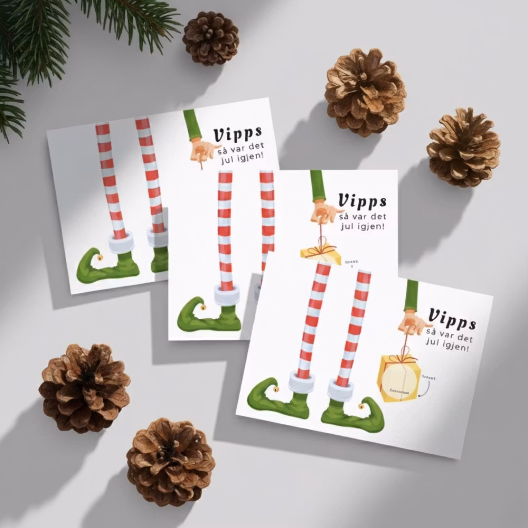 3pk Vipps Skrapekort - Nissealv