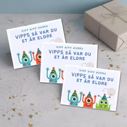3pk Vipps Skrapekort - Monster